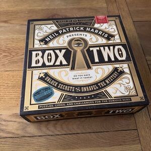 Box Two by Neil Patrick Harris Board Game Played Once And Reset